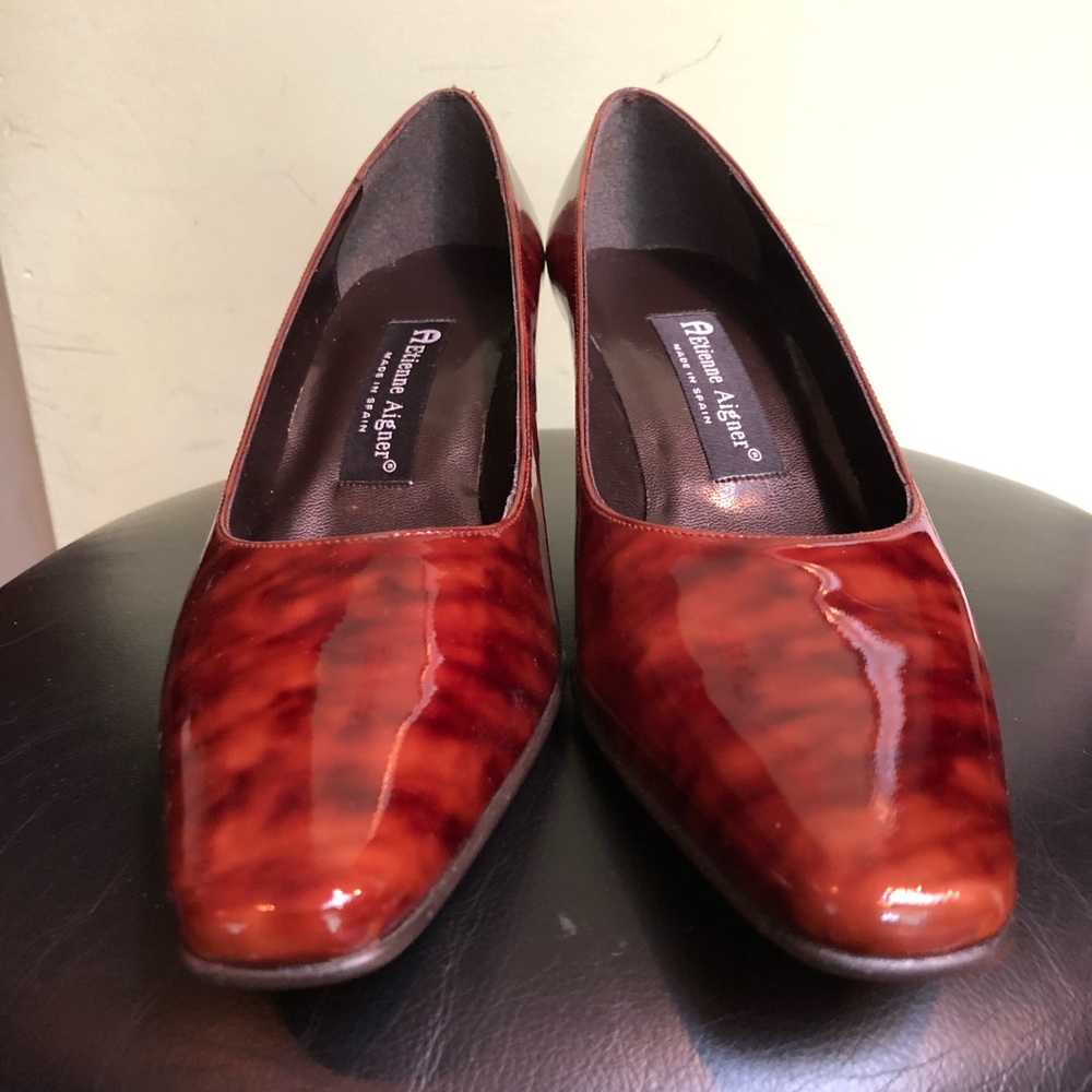 Brown Marbled Etienne Aigner Slip-ons